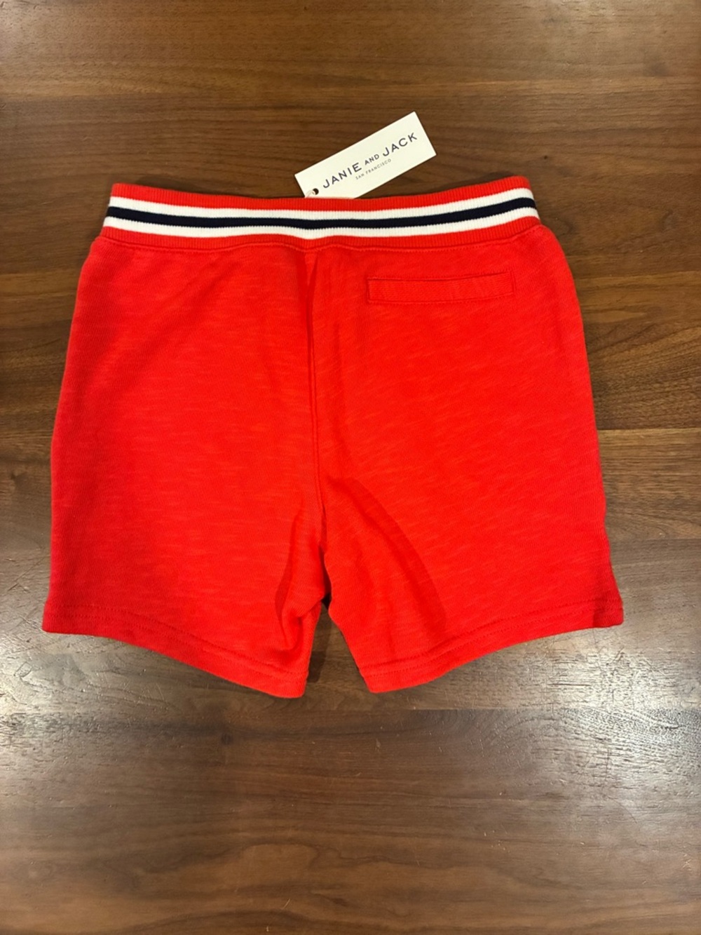 Janie and Jack Terry  Fire Engine Red Drawstring Shorts - Picture 4 of 8